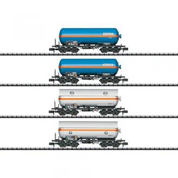 TRIX 15538 N Wagen-Set Druckgas-Kesselwagen Eva / WACKER Chemie, DB, Ep. IV