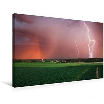 Daniel Eggert Gewitterwelt Leinwanddruck 75×50 cm (Quer) Premium Textil