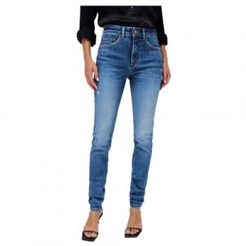 Blue High‑Waist Push‑In Skinny Jeans – Salsa W29/L30