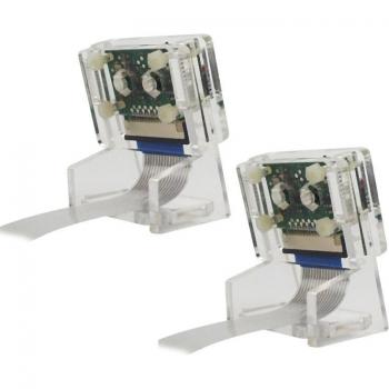 Soporte para Cámara Web Raspberry Pi 3, Acrílico Transparente, 2 Piezas, OV5647