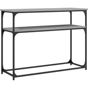 Consola de Entrada Estilo Moderno 100x35,5x75 cm Madera Gris