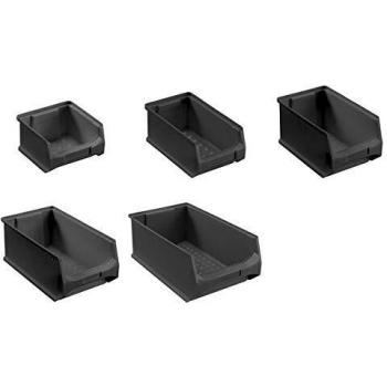 Allit Sichtlagerkasten ProfiPlus GripBox 3, ESD, schwarz Größe 3