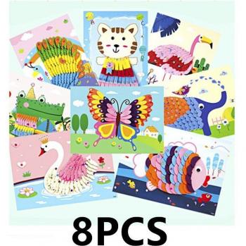 Cartoon Animal Felt Fabric Sticker Craft Kit