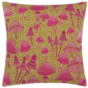 Abstract Mushroom Print Cushion Cover 45cm - Purple