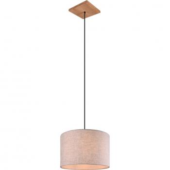 Elmau Sospensione Legno Con Paralume Sabbia D. 35Cm