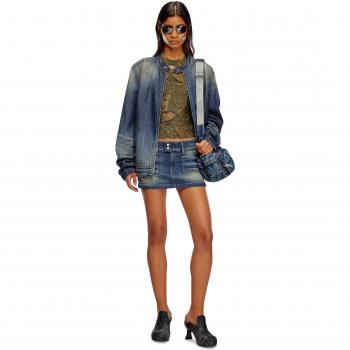 Falda Vaquera Corta Diesel con Trabillas Dobles
