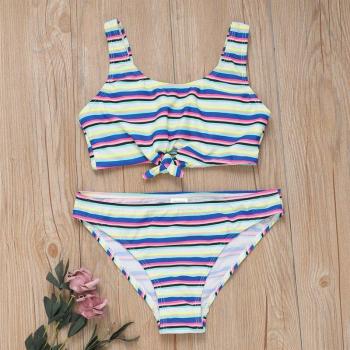 Traje de Baño Grande Adolescente SW118 con Estilo de Rayas