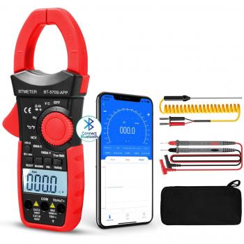 Amperímetro Rango Automático 1000A Multímetro Bluetooth