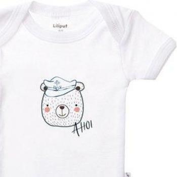 Teddy Ahoi Babybody blau-weiß