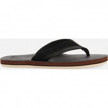 Chanclas Brent negras con diseño bicolor para hombre