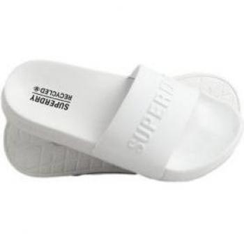 Ciabatte Superdry Code Logo Vegan bianco puro donna - L