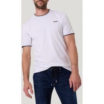 Authentisches Pioneer Jeans‑T-Shirt – kontrastfarbene Detailveredelung