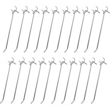 20pcs Wall Mount Pegboard Hooks for Garage Workshop Storage