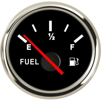 Waterproof 9-32V Fuel Level Gauge with Backlight for 0-190 Ohm Sensors - Car and Boat Fuel Level Indicator