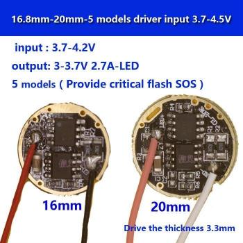5pcs CREE XML T6 U2 LED Driver 3.7-4.2V 2.7A