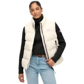 Superdry Cream Puffer Gilet for Women
