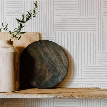 Papel de Pared Cocina Lavable “Gris Armonía” – Rollo 50x300cm