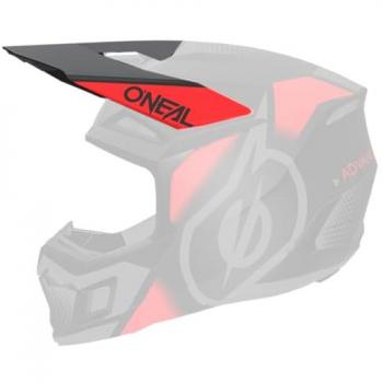 Visiera Casco Oneal 3 Series Vision Nero Grigio Rosso Unica Taglia