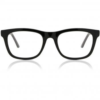 Cuadrado Armazón Completo Plástico Negro Lentes Recetadas para Hombre - Gafas Anti-Azules - SmartBuy Collection