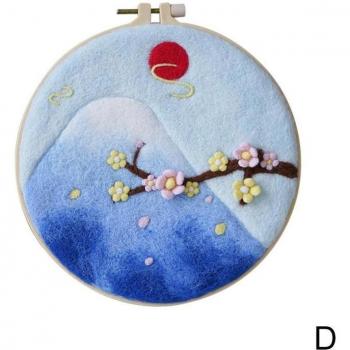 Wool Felt Needle Felting Package with Ring