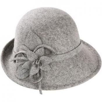SUOGRY Vintage Woll-Fedora-Hut für Damen