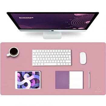 Knodel Desk Pad, Office Desk Mat, 40cm x 80cm PU Leather Desk Blotter, Laptop Desk Mat, Waterproof Desk Writing Pad for Office and Home, Dual-Sided
