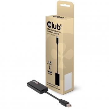 Mini DisplayPort 1.2 zu HDMI 2.0 4K60Hz UHD aktiver Konverter – Club 3D