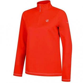 Capa Intermedia Elástica Dare 2b Lowline Core Stretch con Media Cremallera, Mujer, Coral, 34