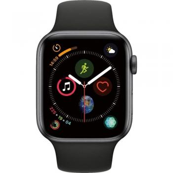 Apple Watch Series 4 GPS + Cellular 44mm - Aluminum Space Gray - Black Sport Band