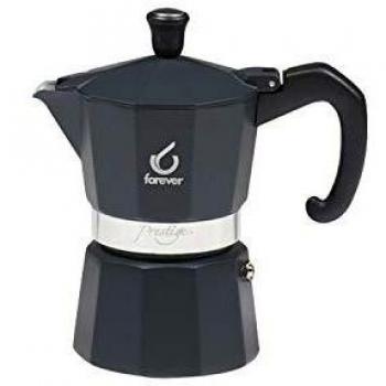 Moka Express Elegance - Caffettiera in alluminio, 3 tazze, design vintage
