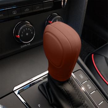 Accessoire de voiture Kakanwo : capuchon de bouton de vitesse brun