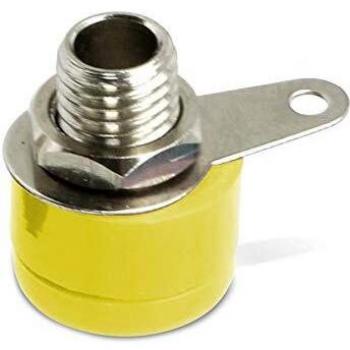 DAYTOOLS Steckdosen TB-4FY/5 mit Lötfahne, gelb, 5 Stück