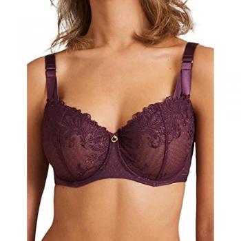 Wineberry Femme Passion Half-Cup Bra – Purple