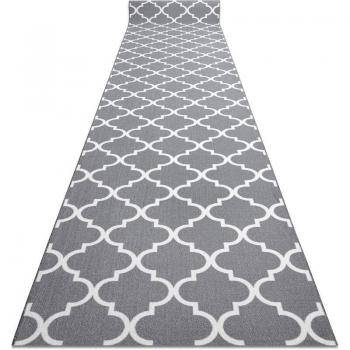 Rugsx Passatoia Gommata 57cm Marocco Trifoglio Grigio Trellis
