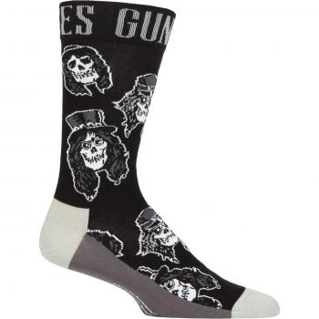 Monochrome Skull Ankle Sock Set – One Size Cotton
