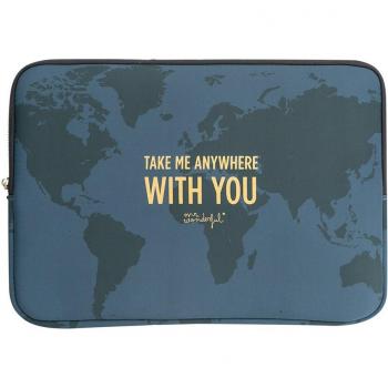 Funda portátil Mr. Wonderful Llévame a cualquier parte contigo para portátiles de hasta 16
