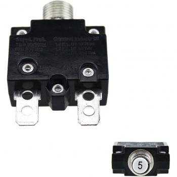 Disjoncteur Étanche 10A Bouton Poussoir Réarmable Thermique