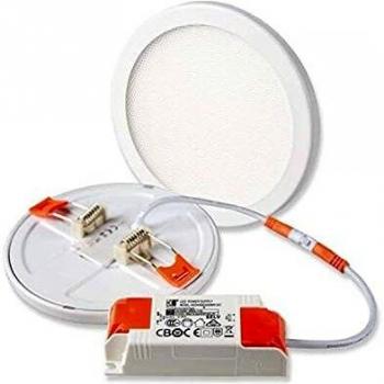 LED Downlight Flex 8W, prismatisch, 120°, Lochausschnitt 50-100mm neutralweiß, dimmbar