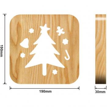 3D Cartoon Wooden Table Lamp