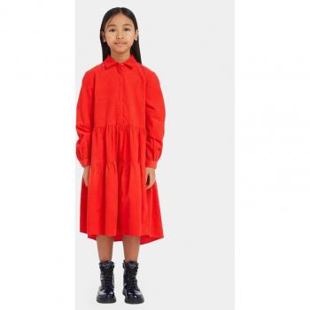 Tommy Hilfiger Kleid in Rot Regular Fit