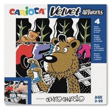 Pack Carioca Terciopelo para Colorear 4 Figuras