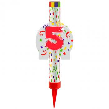 CANDELA MAGIA FONTANA N.5 CM 14