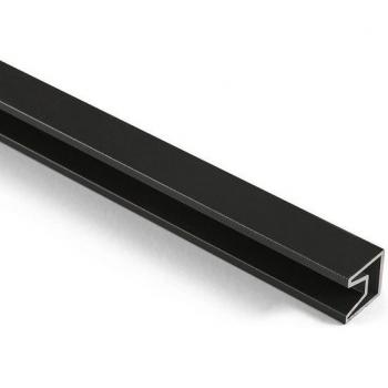 WPC Sichtschutzzaun KAPLAN Abschlussleiste Aluminium Modern – 1,84 m × 20 cm × 2 cm
