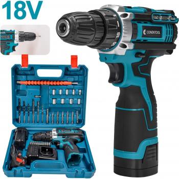 Tournevis électrique sans fil CONENTOOL 18V 2 vitesses perceuse à percussion LED 1,5Ah
