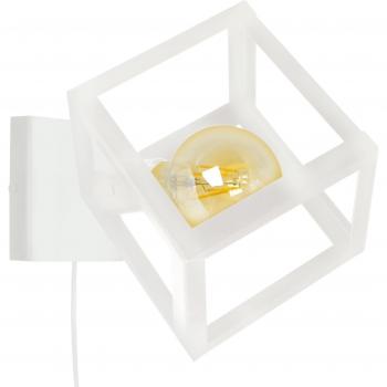 Lustre hexadère TOSEL blanc, dimensions 27 x 30 cm