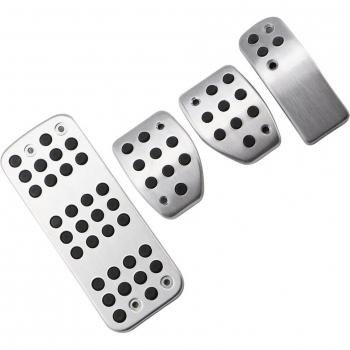 Zeratul Peugeot Pedal Covers - Gas, Brake, Clutch & Footrest with Screws