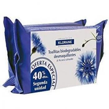 Klorane Toalhetes de Limpeza Facial - 2 Unidades
