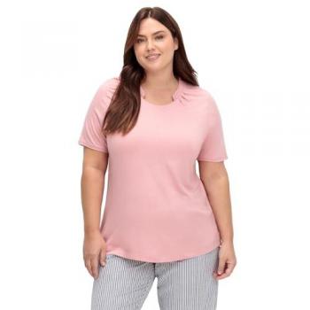 T-shirt à manches courtes en viscose douce quartz rose 50