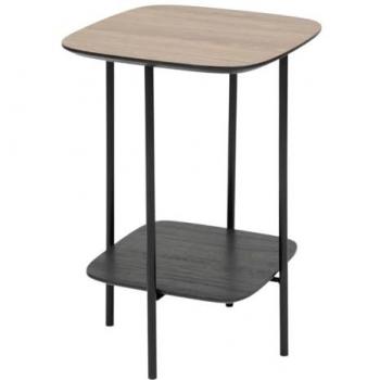 Mesa Auxiliar Hodia Negra de Un Solo Estante (60×40×40 cm) – Atmosphera