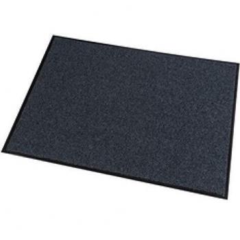 Alfombra texturizada antipolvo gris 90x150 cm